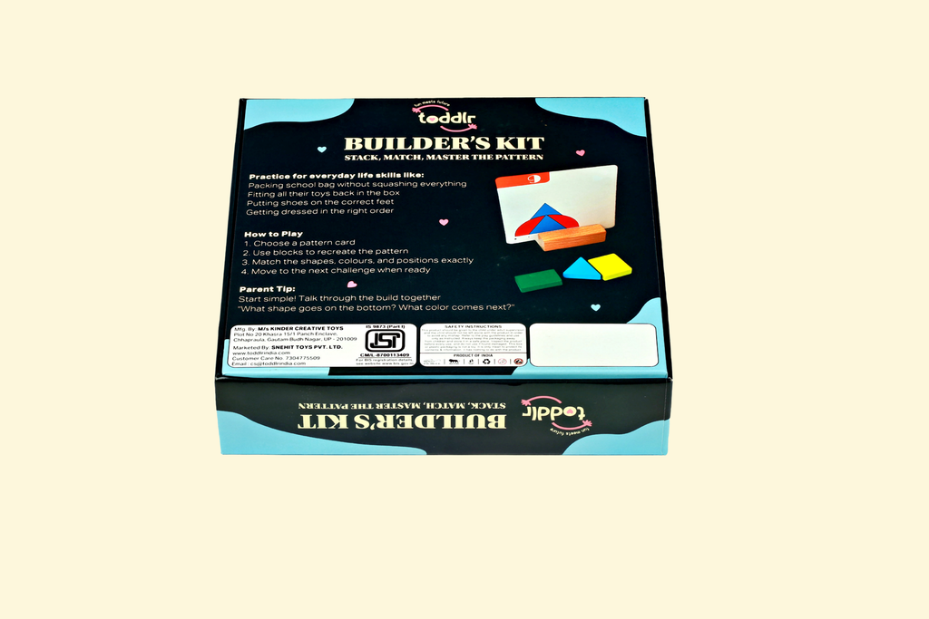 Builder's Kit toddlr - educational toy developing visual perception and problem-solving skills