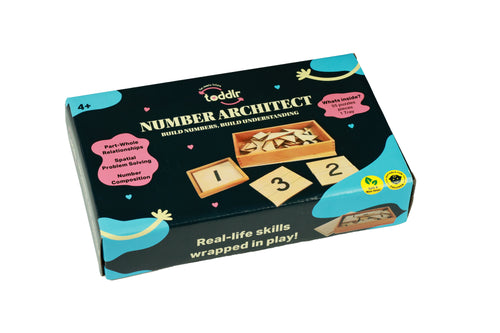 toddlr's Number Architect educational toy on a white background