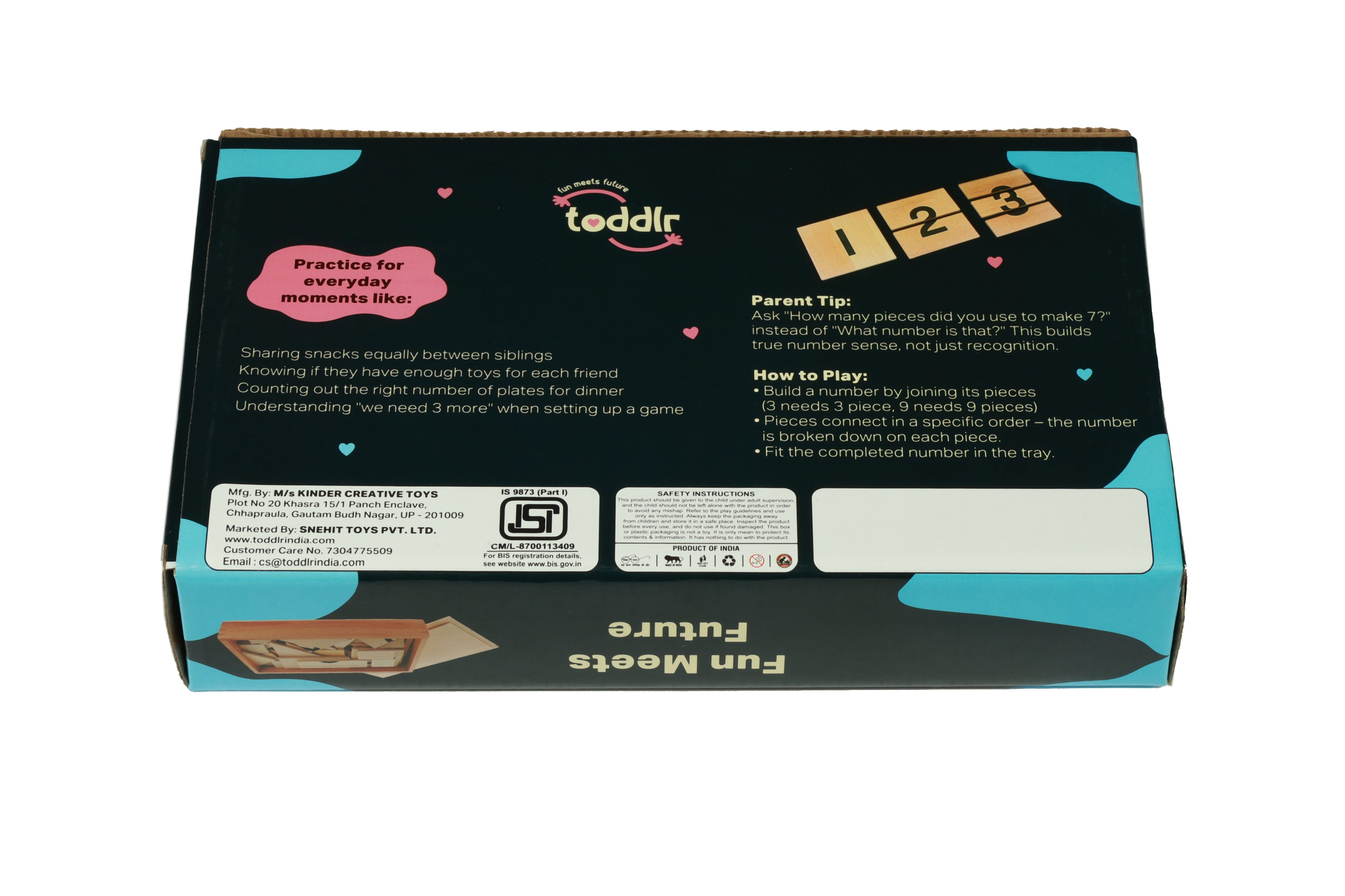 Box with toddlr packaging on a white background